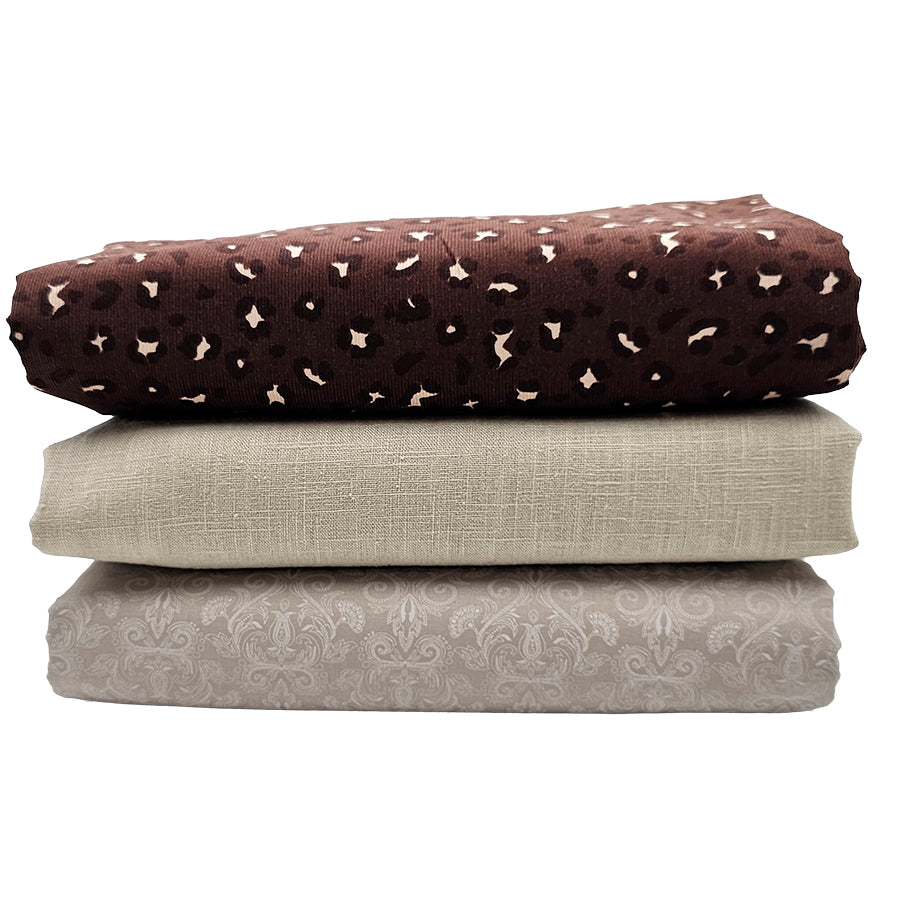 Trachten Stoffpaket sand mit Leo Schürze