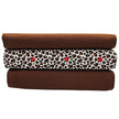 Jersey Stoffpaket Leoprint mit Herzen und Bündchen