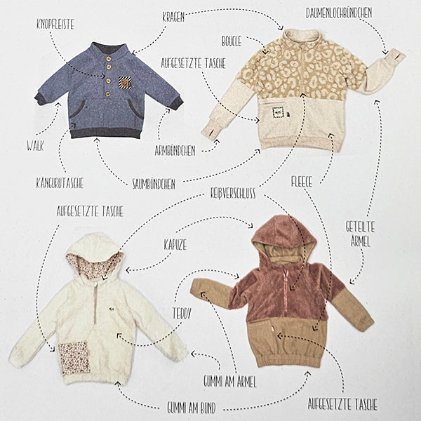 Papierschnittmuster Kuschel Troyer 62-146