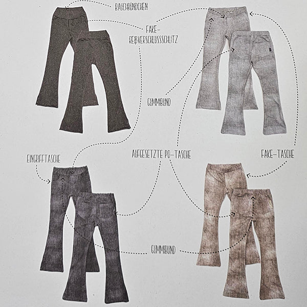 Papierschnittmuster Flared Legs 62-146