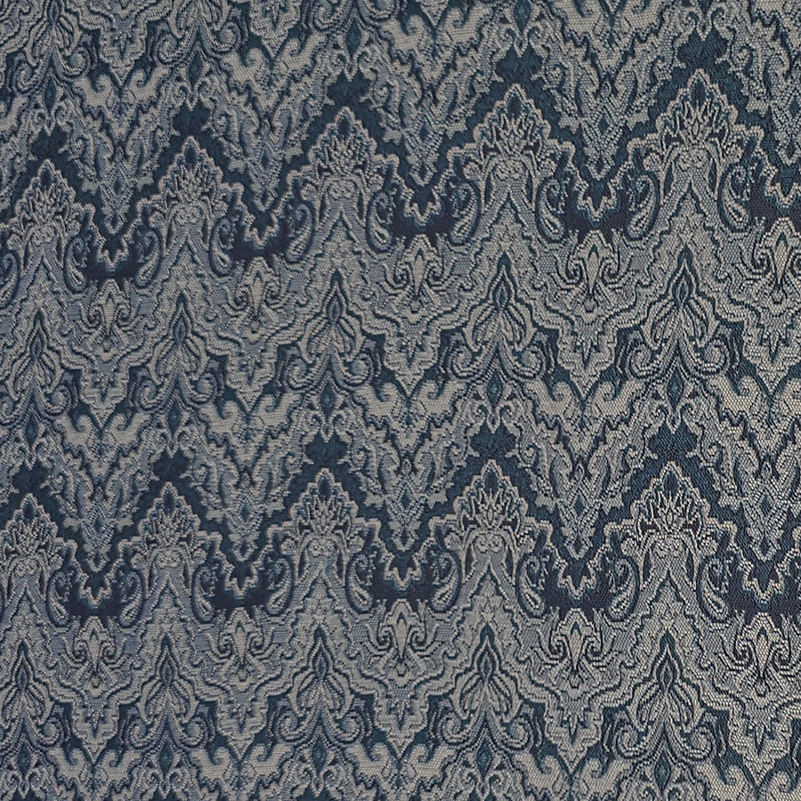Jacquard Wellen blau und marine