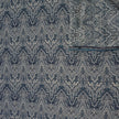 Jacquard Wellen blau und marine