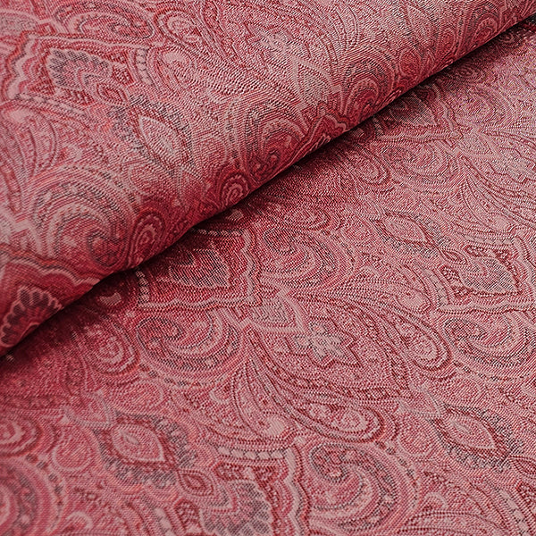 Jacquard Ornamente rosa und rot