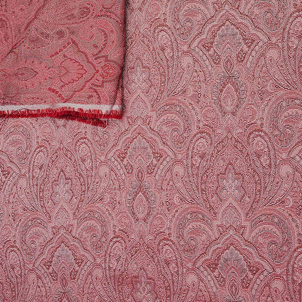 Jacquard Ornamente rosa und rot