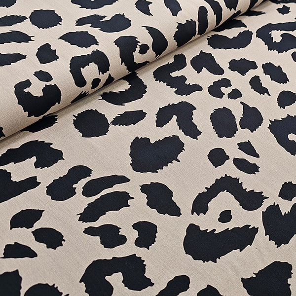 Viskose Leopard sand