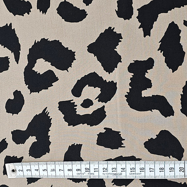 Viskose Leopard sand