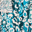 Viskose Leopard petrol