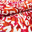 Viskose Leopard orange und pink