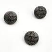 Metallknöpfe geometrische Blumen zinn 13mm