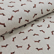 Canvas Leinenoptik Dachshund