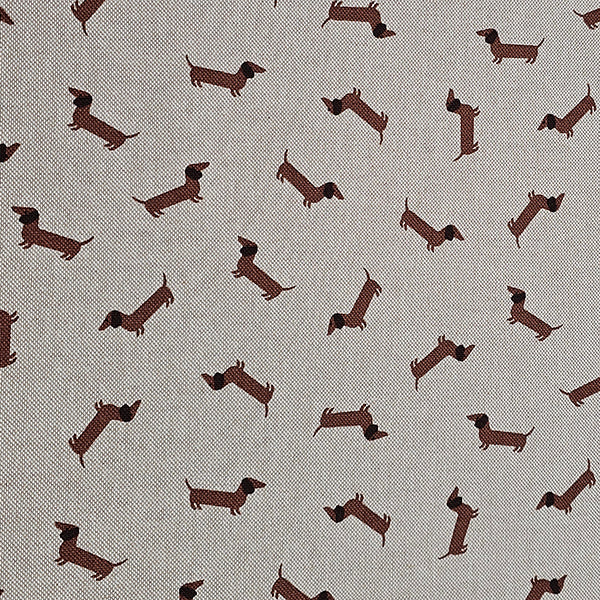 Canvas Leinenoptik Dachshund