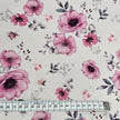 Jersey Blumen ecru