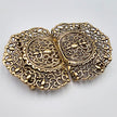 Dirndlschließe aus Metall gold 53mm/80mm