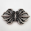Dirndlschließe aus Metall altsilber 38mm/70mm