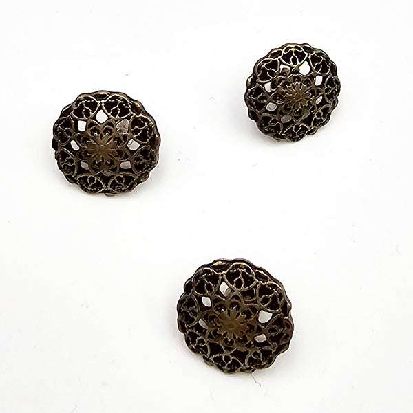 Metallknöpfe Ornament altgold