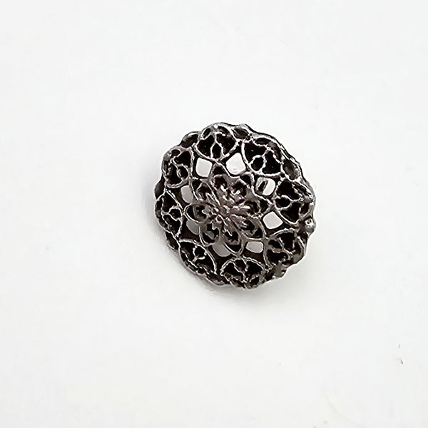 Metallknöpfe Ornament altsilber