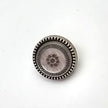 Knöpfe mit Blume grau 13mm
