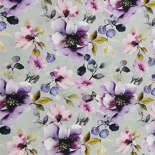 Baumwolle Floral flieder und violett