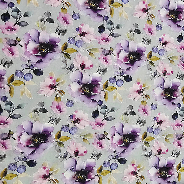 Baumwolle Floral flieder und violett
