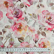 Baumwolle Rosen mit Blätter rosa