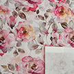 Baumwolle Rosen mit Blätter rosa