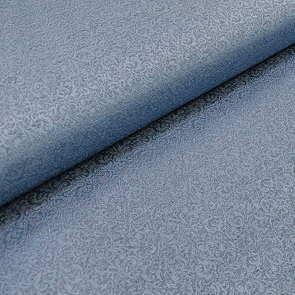 Micro Viskose feines Muster blau