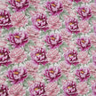 Baumwollsatin Siena Blumen rosa und fuchsia