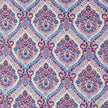 Baumwollsatin Siena Ornamente rosa, beere und blau