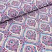 Baumwollsatin Siena Ornamente rosa, beere und blau