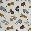 Jersey Katzen ecru meliert