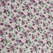 Baumwolle Rosen und Blätter mauve