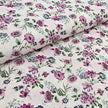 Baumwolle Rosen und Blätter mauve