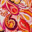 Viskose Popeline Paisley orange und pink