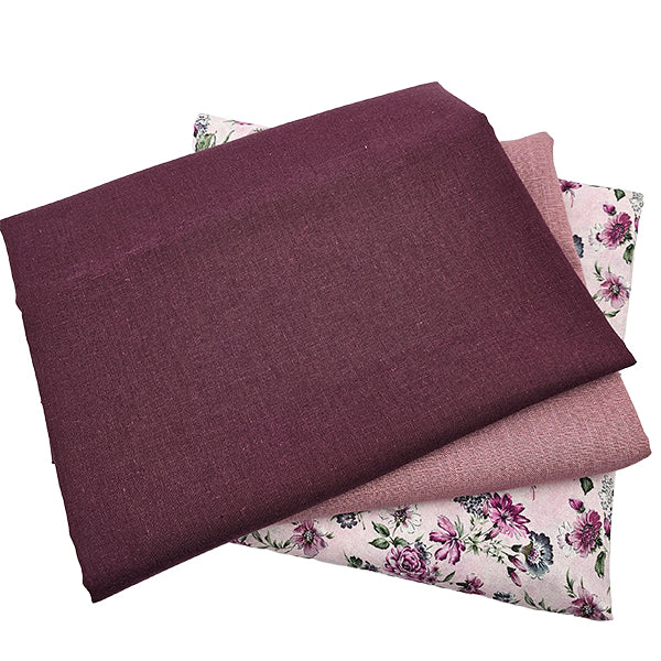 Trachten Stoffpaket beere und mauve mit Schürze