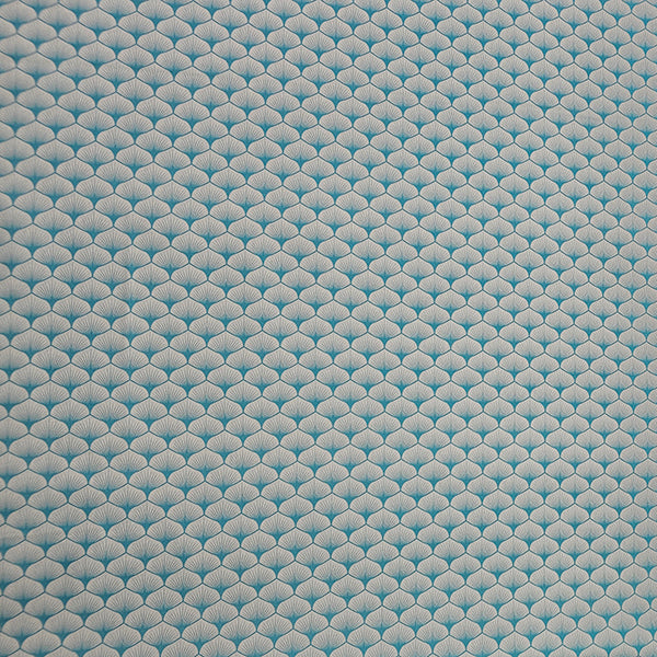 Baumwoll-Popelin Blatt hellblau
