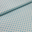 Baumwoll-Popelin Blatt hellblau