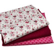 Trachten Stoffpaket cyclam und pink mit Schürze