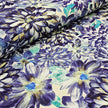 Canvas große Blumen blau