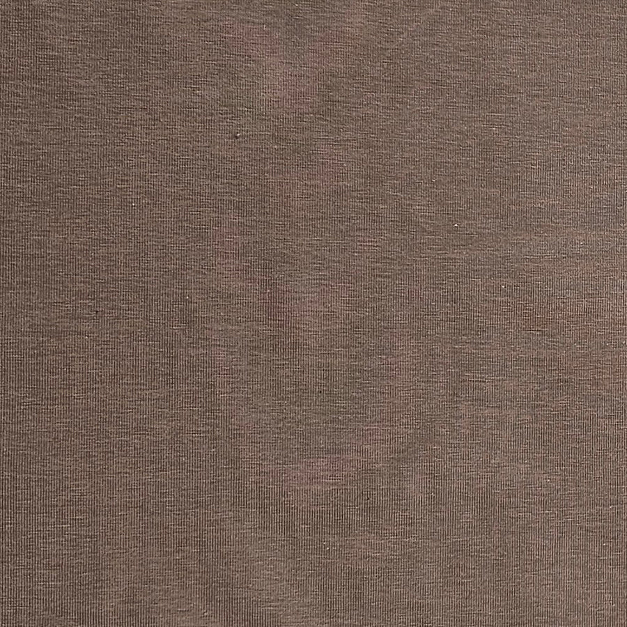 Baumwolljersey uni beige taupe