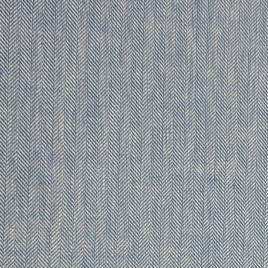Leinen Fischgrät babyblau