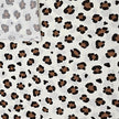 Baumwoll-Popelin Leoprint wollweiß