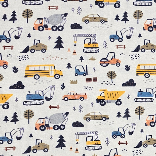 Jersey Fahrzeuge ecru