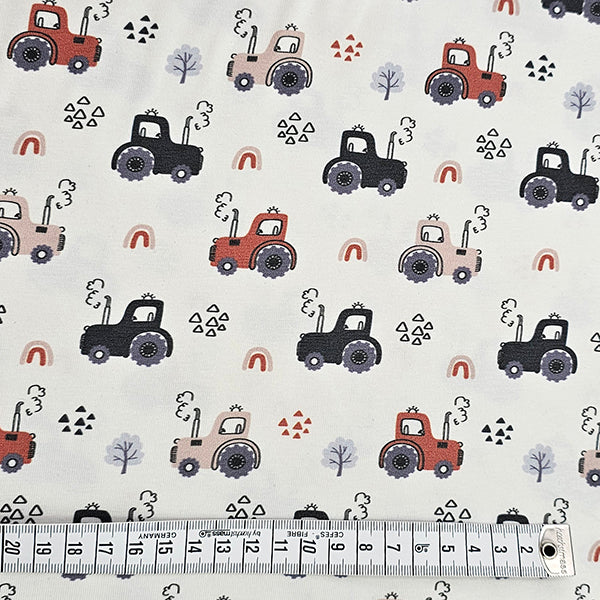 Jersey Traktor weiß