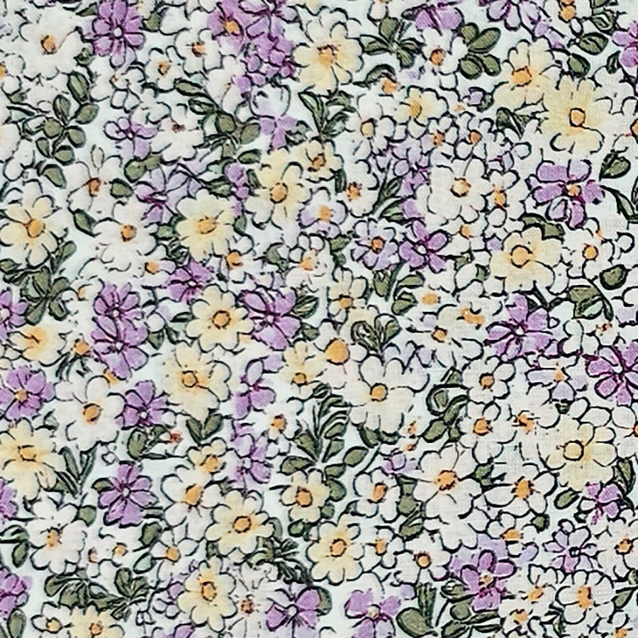 Trachten Stoffpaket lavendel mit Blumen Schürze