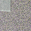 Baumwoll-Voile Blumen flieder und pastell gelb
