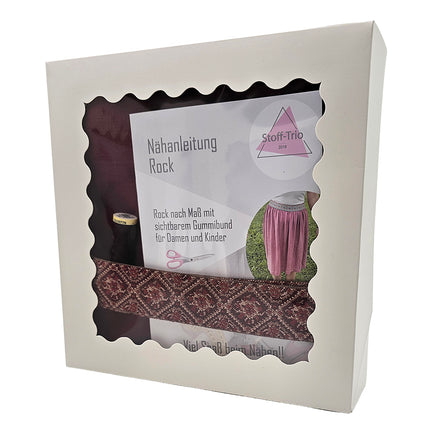 Nähpaket Rock Leinen Viskose