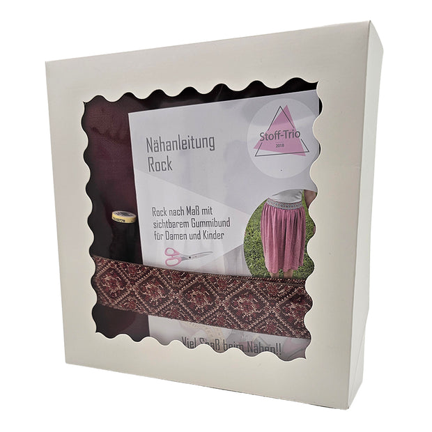 Nähpaket Rock Leinen Viskose
