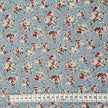 Baumwolle Rosen blau