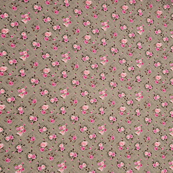 Baumwolle Rosen braun