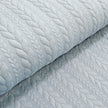 Zopf Jacquard/ Jersey hellblau